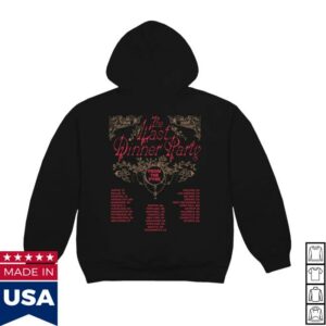 The Last Dinner Party Store Merch Red Rose Black Tour Hoodie