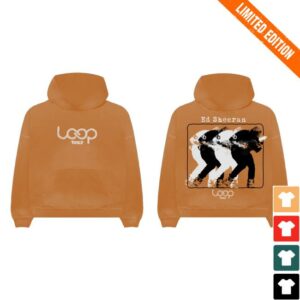 The Warner Music Merch Shop Store Loop Tour Orange Hoodie