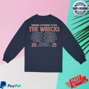 The Wrecks Store Merch 2025 Inside Outside Tour Long Sleeve Tee