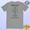 Thin Lizzy Merch Store Jailbreak Flyer Cleveland Grey Tee