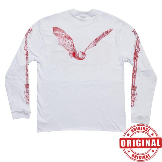 Thornhill Store Merch Bat Longsleeve White 4 Thornhill Store Merch Bat Longsleeve White