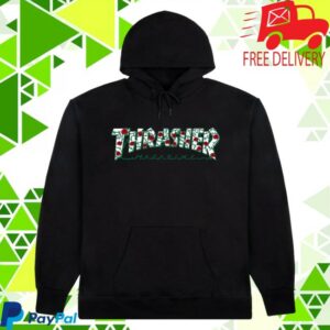 Thrasher Magazine Merch Store Roses Hoodie Black