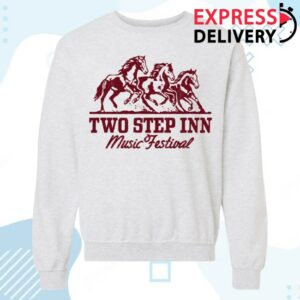 Two Step Inn Merch Running Horses Pullover Crewneck Sweatshirt