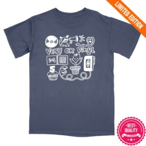 Very Ok Vinyl Merch Store 5th Anniversary Shirt Navy