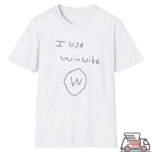 Windscribe Store Merch I Use Winscribe Tee Black White