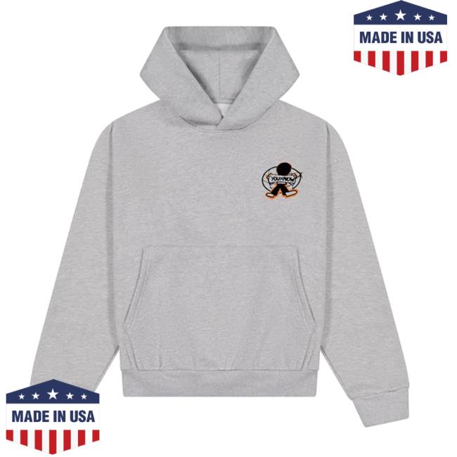 Youknow Store Merch Built By You Blueprint Hoodie Grey