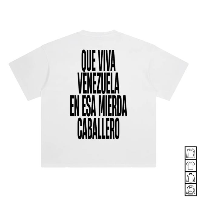 Caracas Merch Shop Store Que Viva Venezuela White Tee
