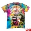 Griz Merch Shop Store Griz Worldwide Vibe Rainbow Reverse Dye T-Shirt