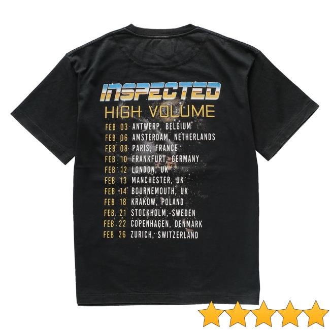 Inspected Merch Shop Store Tour Tee Vintage Black