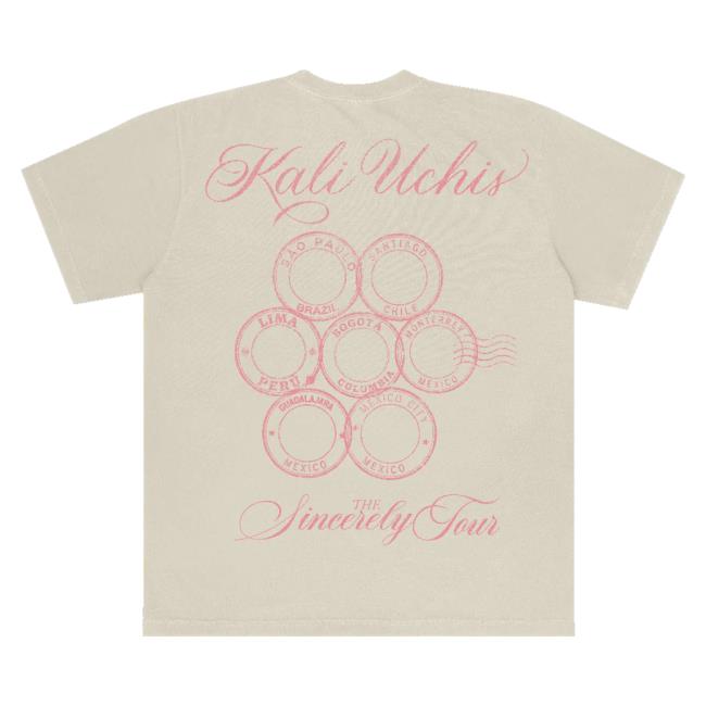 Kali Uchis Merch Shop Store Sincerely Tour Latam Exclusive Tee Shirt 4 Kali Uchis Merch Shop Store Sincerely Tour Latam Exclusive Tee