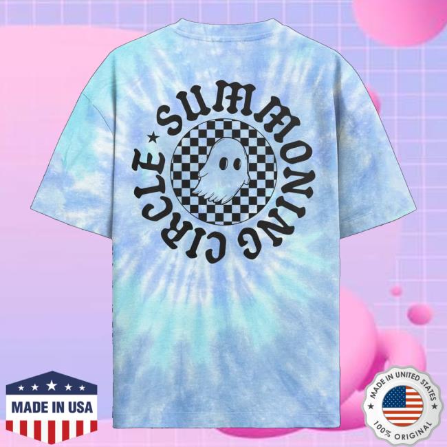 Level Up Shop Merch Store Level Up Ghost Summoning Circle Tie Dye Tee Shirt
