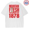 Rainier Brewing Store Merch Shop Mountain Fresh Tee