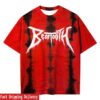 Beartooth Band Merch Snake On My Back Red Dye Tee