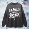 Bronxnative Merch Shop El Malo Del Bronx Gradient Washed Long Sleeve T-Shirt