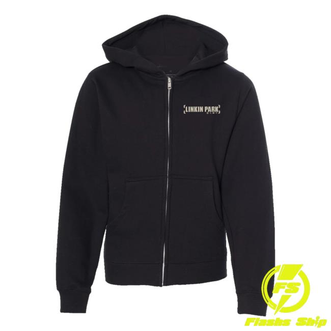 Linkin Park Merch Shop Store Vintage Meteora Spray Black Zip Hoodie