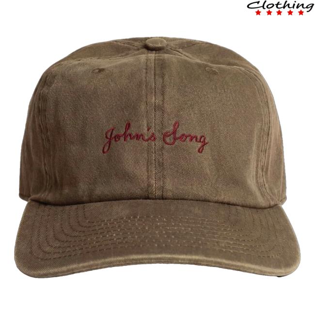 Aaron Rowe Merch John's Song Brown Embroidered Caps