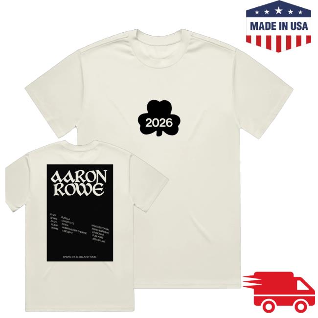 Aaron Rowe Merch Spring Tour 2026 Shirts