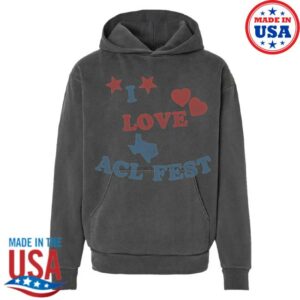 Acl Music Festival Merch Shop Store I Love Acl Fest Hoodie