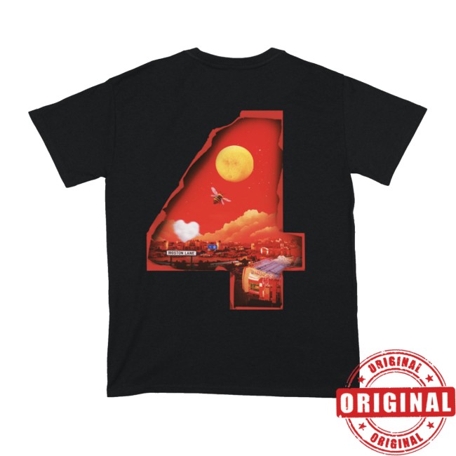 Aitch Store Merch 4 Album Shirt Black 4 Aitch Store Merch 4 Album Shirt Black