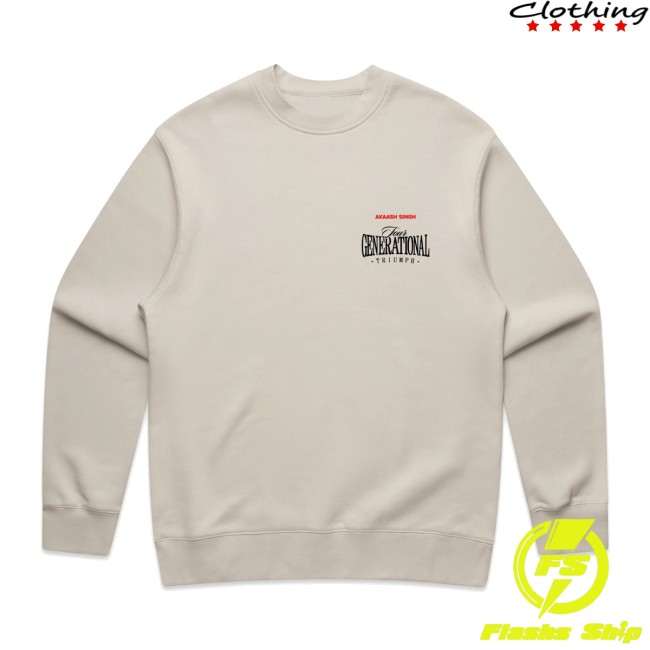 Akaash Singh Merch Store Generational Triumph Crewneck 3 Akaash Singh Merch Store Generational Triumph Crewneck