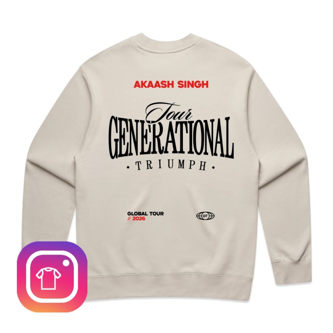 Akaash Singh Merch Store Generational Triumph Crewneck 4 Akaash Singh Merch Store Generational Triumph Crewneck