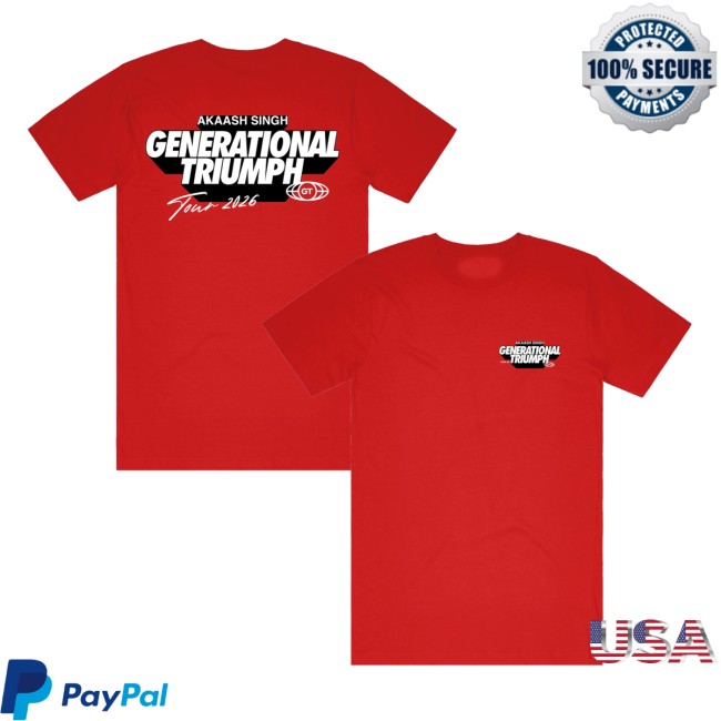Akaash Singh Merch Store Generational Triumph Tour Shirt 5 Akaash Singh Merch Store Generational Triumph Tour Shirt
