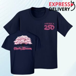 America250 Merch Shop Store America250 Sakura Tree T-Shirt