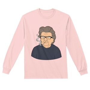 Angry Grandma Merch Store Smoking Grandma Classic Long Sleeve Tee