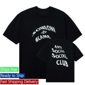 Anti Social Social Club Merch Shop Store Blame Premium Tee Black