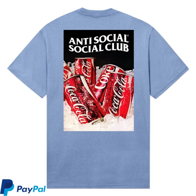 Anti Social Social Club Merch Store Assc Coca-Cola Ice Cold Tee Lt Blue 4 Anti Social Social Club Merch Store Assc Coca-Cola Ice Cold Tee Lt Blue