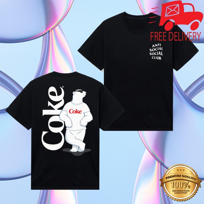 Anti Social Social Club Merch Store Assc Coca-Cola Polar Bear Coke Tee Black 5 Anti Social Social Club Merch Store Assc Coca-Cola Polar Bear Coke Tee Black