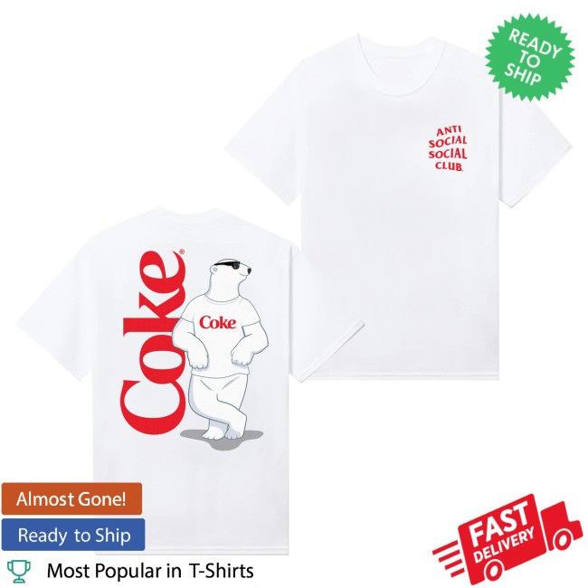 Anti Social Social Club Merch Store Assc Coca-Cola Polar Bear Coke Tee White 5 Anti Social Social Club Merch Store Assc Coca-Cola Polar Bear Coke Tee White