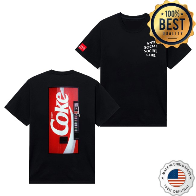 Anti Social Social Club Merch Store Assc Coca-Cola Vending V2 Tee Black 5 Anti Social Social Club Merch Store Assc Coca-Cola Vending V2 Tee Black