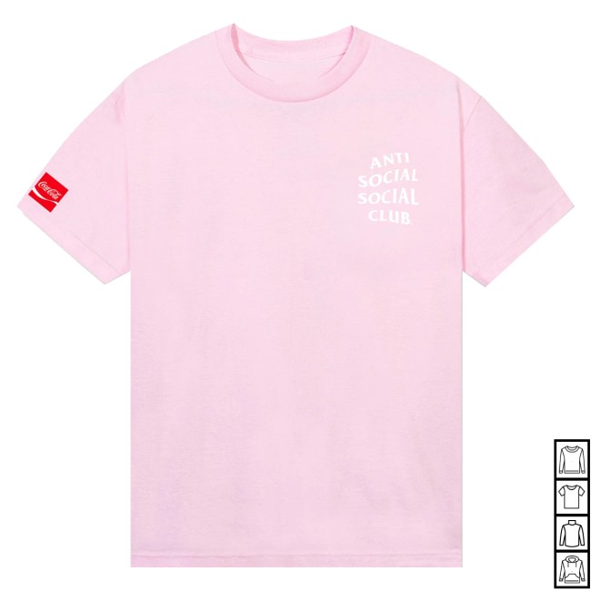 Anti Social Social Club Merch Store Assc Coca-Cola Vending V2 Tee Candy Pink 3 Anti Social Social Club Merch Store Assc Coca-Cola Vending V2 Tee Candy Pink