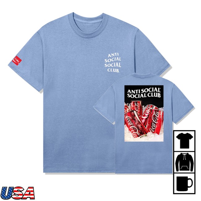 Anti Social Social Club Store Merch Assc Coca-Cola Ice Cold Tee Light Blue 5 Anti Social Social Club Store Merch Assc Coca-Cola Ice Cold Tee Light Blue