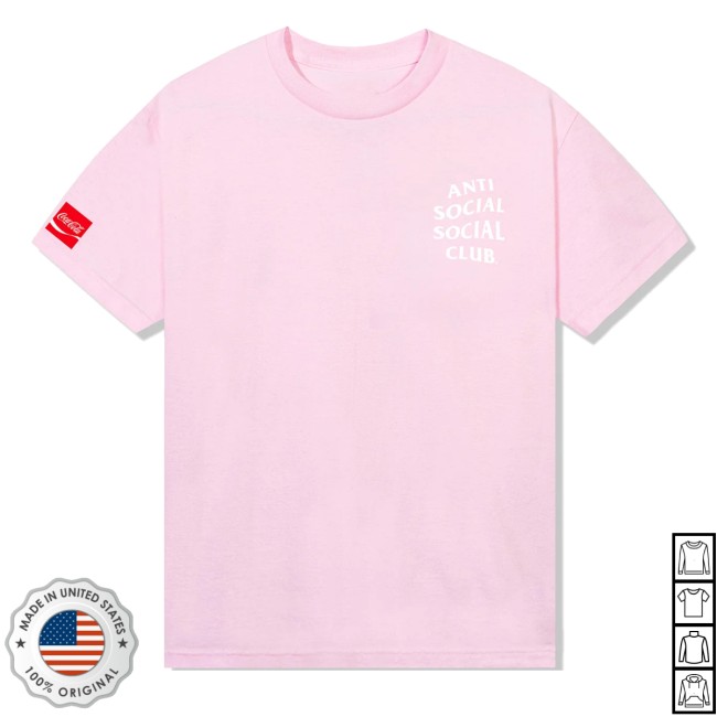 Anti Social Social Club Store Merch Assc Coca-Cola Vending V2 Shirt Light Pink 4 Anti Social Social Club Store Merch Assc Coca-Cola Vending V2 Shirt Light Pink
