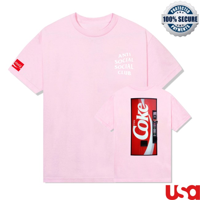 Anti Social Social Club Store Merch Assc Coca-Cola Vending V2 Shirt Light Pink 5 Anti Social Social Club Store Merch Assc Coca-Cola Vending V2 Shirt Light Pink