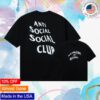 Anti Social Social Club Store Merch Blame Premium Shirt Black