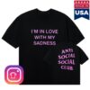 Anti Social Social Club Store Merch Sadness Premium Tee