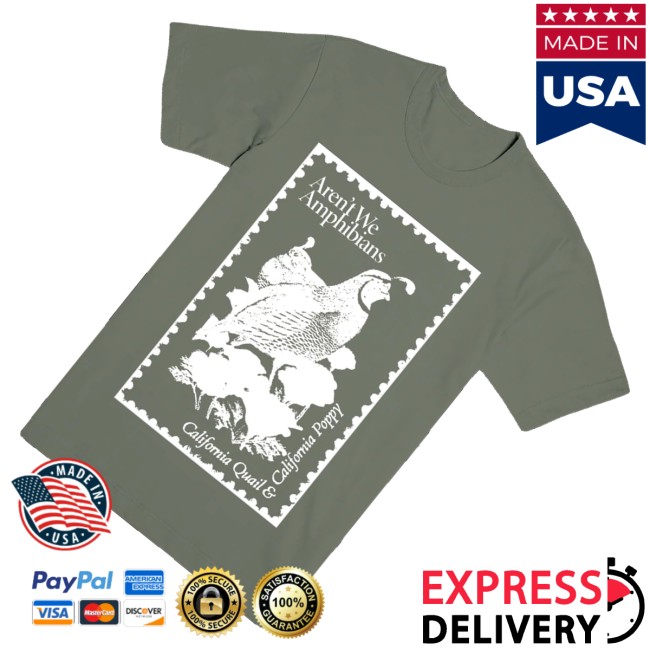Aren't We Amphibians Merch Store Cali Stamp Tee