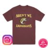 Aren't We Amphibians Store Merch Fishing Shirt Maroon