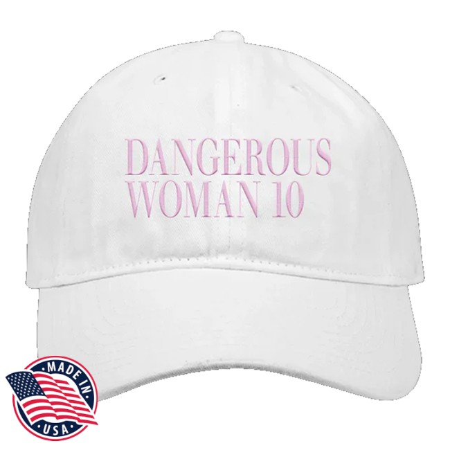 Ariana Grande Store Merch Dangerous Woman 10 Hat White