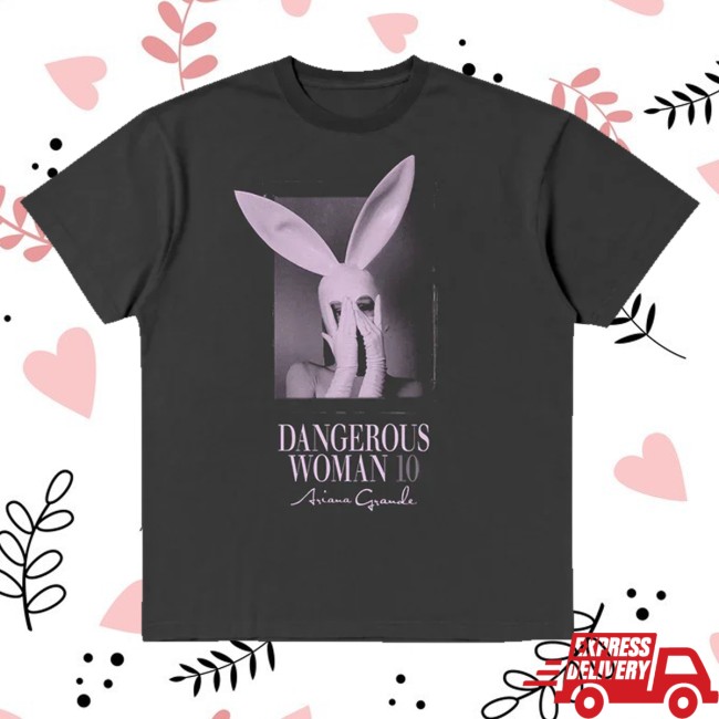 Ariana Grande Store Merch Dangerous Woman 10 Logo T-Shirt