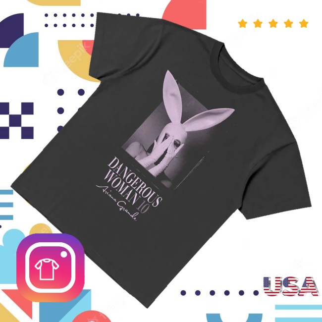 Ariana Grande Store Merch Dangerous Woman 10 Logo T-Shirt