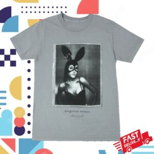 Ariana Grande Store Merch Dangerous Woman Gray Shirt