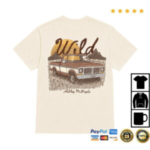 Ashley Mcbryde Store Merch Wild - Ivory Truck Shirt