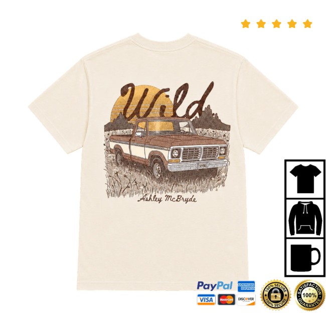 Ashley Mcbryde Store Merch Wild - Ivory Truck Shirt