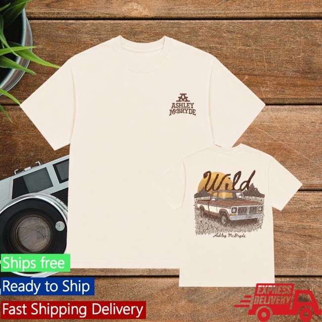Ashley Mcbryde Store Merch Wild - Ivory Truck Shirt