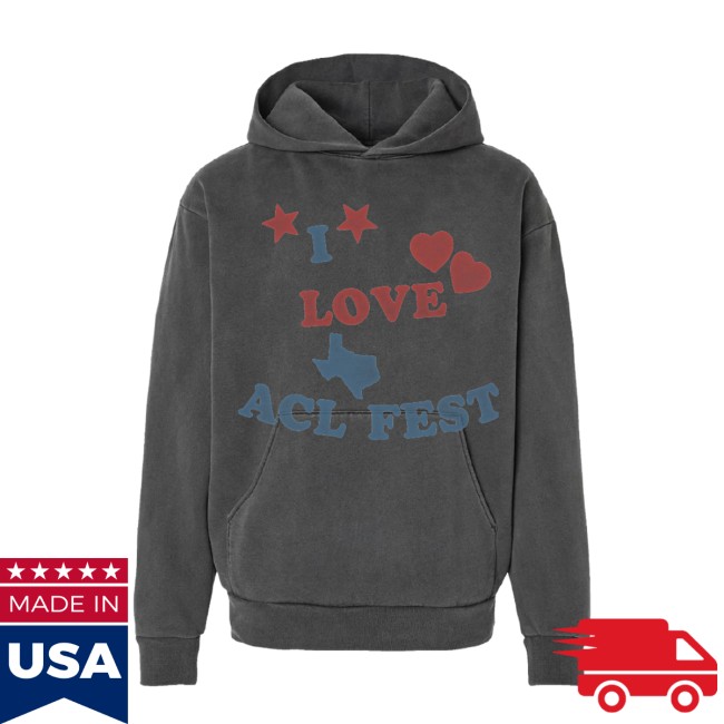 Austin City Limits Music Festival Store Merch I Love Acl Fest Hoodie