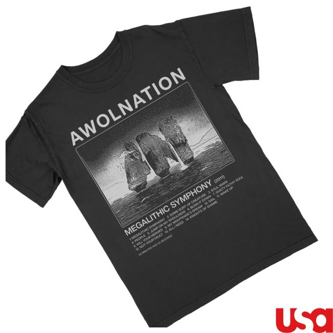 Awolnation Merch Megalithic Symphony 15Th Anniversary Tee Shirt